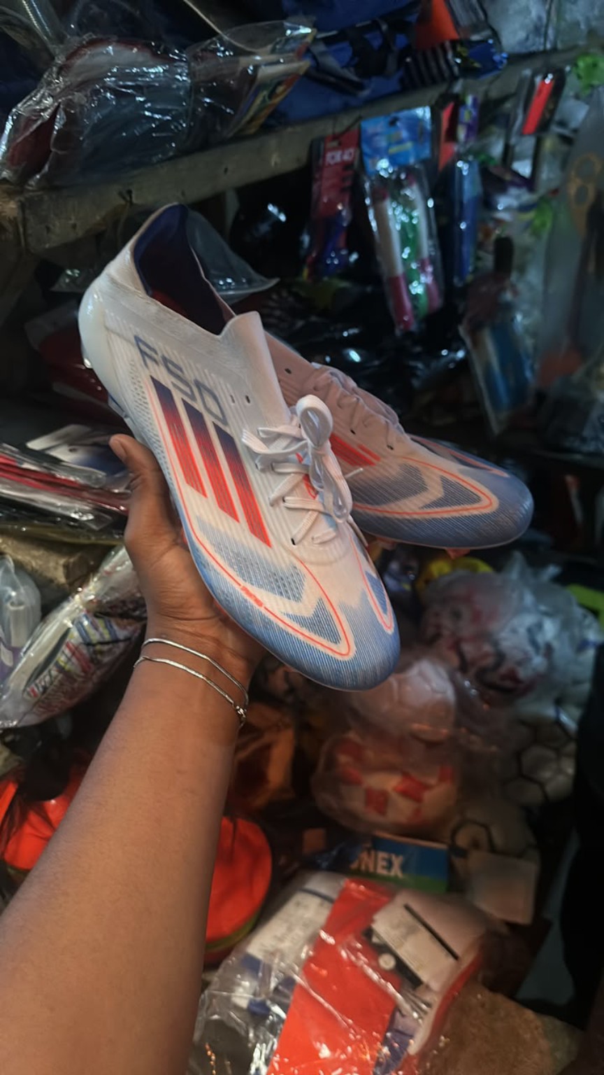 Nike Air Zoom Mercurial Vapor 16 Elite FG – White/Blue/Red